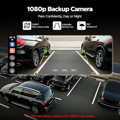 Volam 10.25'' Carplay Screen for car with Netflix YouTube and Backup Camera for iPhone Android Auto Upgraded Wireless AI Video Entertainment BOX Built-in Apps Voice Control GPS for iOS 10+ Android 11+ - Image 5