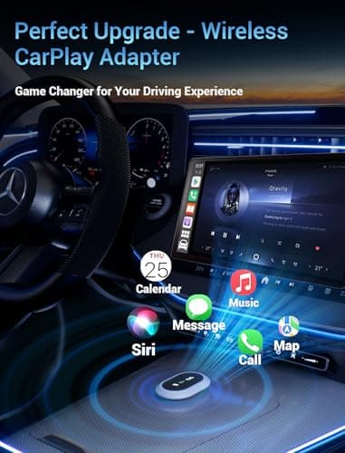 Wireless CarPlay Adapter - Converts Wired to Wireless CarPlay in 5 Seconds, Plug & Play, A7 Dual-Core Chip, Zero Latency, Stable Connection, Compatible with Apple iPhone iOS 10+ & Vehicles 2015+ - Image 2