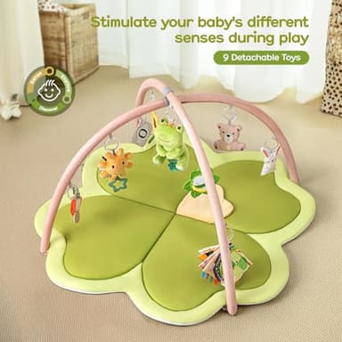 Baby Play Mat Activity Gym for Babies and Toddlers, Four-Leaf Clover Baby Play Gyms & Playmats for Babies - Image 2