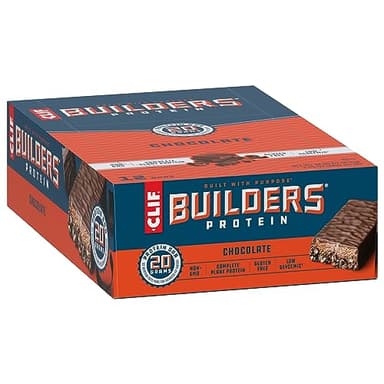 CLIF BUILDERS Protein Bars - Chocolate Flavor - 20g Plant Based Protein - Gluten Free - Non-GMO - Low Glycemic - No Artificial Sweeteners - 2.4 oz. (12 Pack) - Image 11