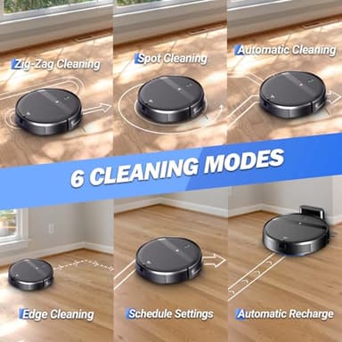 Kilgone Robot Vacuum and Mop Combo, App/Alexa Control, Smart Robot Vacuum Cleaner, Ultra-Thin, Automatic Recharge Robotic Vacuum Cleaner for Pet Hair/Carpet/Hard Floor - Image 4