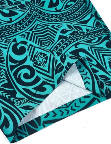 ELETOP Men's Swim Trunks Quick Dry Bathing Suit Swimming Board Shorts Mesh Lining Beach Swimwear Symbol Green S - Image 6