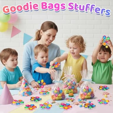 Gigilli 24 Pack Party Favors Fidget Spinners for Kids 4-8 8-12, Goodie Bags Stuffers for Kids 3-5, Pop Mini Fidget Toys Bulk ADHD Classroom Prizes, Toddler Birthday Party Gifts, Adult Anxiety Toys - Image 6