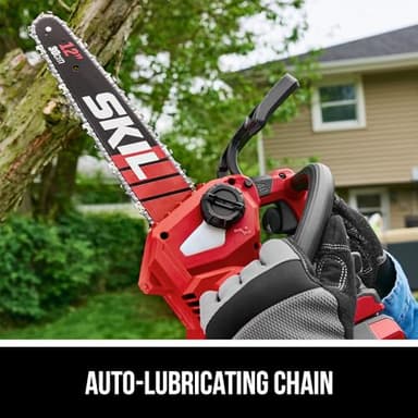 SKIL PWR CORE 40 Brushless 40V 12" Top Handle Chain Saw Kit Including 2.0Ah Battery and Charger-TH1200C-11 - Image 5