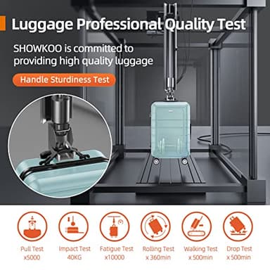 SHOWKOO Luggage Sets Expandable PC+ABS Durable Suitcase Double Wheels TSA Lock Mint Green - Image 7