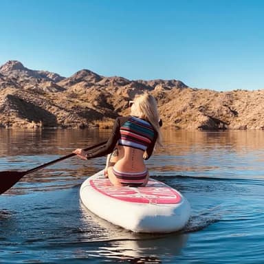 FunWater Inflatable 10'6×33"×6" Ultra-Light SUP for All Skill Levels Everything Included with Stand Up Paddle Board, Adj Paddle, Pump, ISUP Travel Backpack, Leash, Waterproof Bag - Image 8