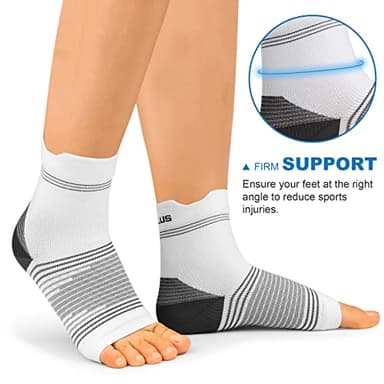 PAPLUS Ankle Brace Compression Socks (6 Pairs) for Men and Women. Plantar Fasciitis Socks with Foot Arch Support for Pain Relief - Image 4