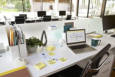 Post-it Notes, 3 in x 3 in, 18 Sticky Notes Pads, 100 Sheets per Pad, The Iconic Canary Yellow Note, School Supplies and Oﬃce Products - Image 2