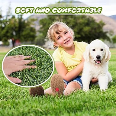 Artificial Grass, 26”x51'' Dog Pee Pads, Professional Dog Potty Training Rug, Grass Mat with Drainage Holes, Pet Turf Indoor Outdoor Flooring Fake Grass Doormat-Easy to Clean - Image 4