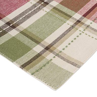 DII Fall & Thanksgiving Dining Table Décor Reusable Cotton Fabric, Placemat Set, 13x19, Rustic Homespun Plaid, 4 Piece - Image 3