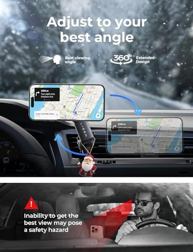 LISEN Fits iPhone 16 15 MagSafe Car Mount - [30 Super Magnets] Magnetic Car Phone Mount, Air Vent Cell Phone Holder, Automobile Car Phone Hold for iPhone 16 15 14 13 12 Pro Max Plus - Image 5