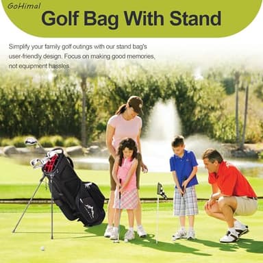 GoHimal 14 Way Golf Stand Bag, Golf Bags for Men with Stand,Top Dividers Ergonomic with 10 Pockets - Image 8