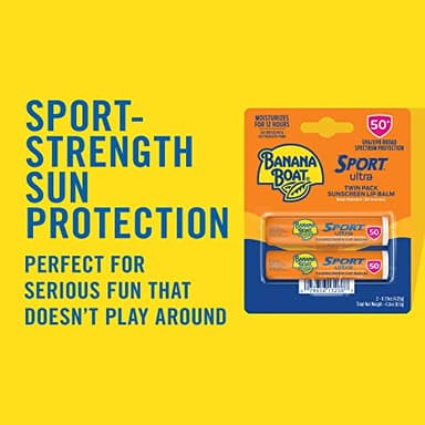 Banana Boat Sport Ultra SPF 50 Lip Sunscreen 2 Pack | SPF Lip Balm, Banana Boat Sunscreen for Lips, Beach Essentials, Beach Necessities, Summer Essentials, Sun Care, Sunblock for Lips, Twin Pack - Image 3