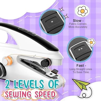 User-Friendly Cordless Handheld Sewing Machine for Beginners, Compact Mini Sewing Machine with Complete Accessories Kit, Portable Sewing Machines Are A Must-Have for Home DIY - Image 2