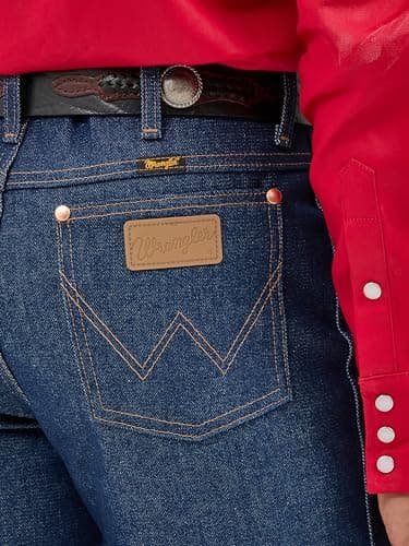 Wrangler 0936 Cowboy Cut Slim Fit Jean, Rigid Indigo, 34W x 38L - Image 5