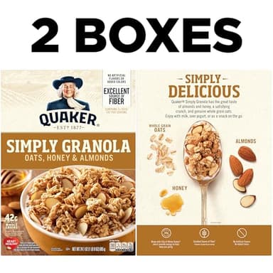 Quaker Simply Granola Honey & Almond, (Pack of 2) - Image 3