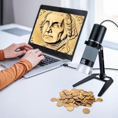 Bysameyee 1080P USB Microscope with Metal Stand, 50X-1000X Handheld Digital Microscope Camera Compatible with iPhone/Android/Windows/Mac - Image 6