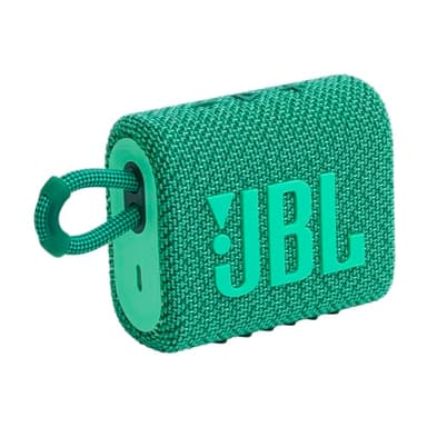 JBL Go 3 Eco - Portable Mini Bluetooth Speaker, big audio and punchy bass, IP67 waterproof and dustproof, 5 hours of playtime, Made in part with recycled materials (Eco Green) - Image 1