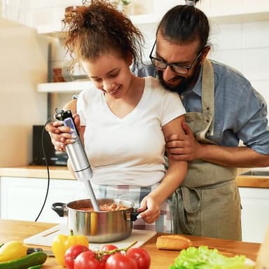 Mueller Immersion Blender Handheld - 8 Speed Stainless Steel Electric Hand Blender, 3 in 1 Emulsion Blender Handheld with Turbo Mode, Stick Blender Emulsifier for Kitchen for Soup, Smoothie, Puree - Image 9