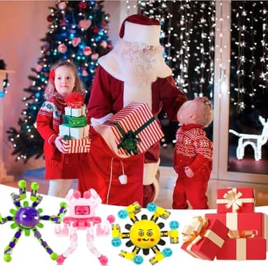 10 Pcs Transformable Fidget Spinner Toys for Kids, Stress Relief Sensory Toys for Autism ADHD, Birthday Party Favors, Easter Basket Essentials, Classroom Prizes, Stocking Stuffers for Boys Girls - Image 7