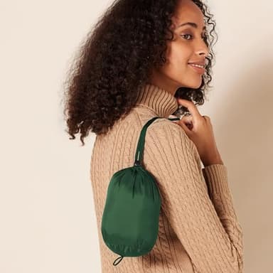 Amazon Essentials Women's Lightweight Water-Resistant Packable Hooded Puffer Coat (Available in Plus Size), Dark Green, X-Small - Image 4