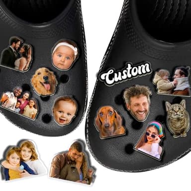 Custom shoe Charms with Photo Personalized Shoe Charms Decoration Party Gifts for Boys Girls Kids Women - Image 1