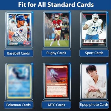 200 Card Sleeves Top Loaders for Cards, Premium Toploaders, 3"x4" Baseball Card Protectors Hard Plastic, Hard Cards Sleeve, Sports Trading Holder (100 Toploaders + 100 Penny Sleeves) - Image 5