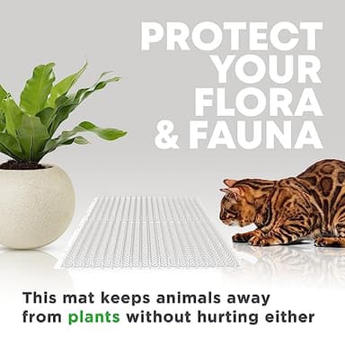 Petfolio 12 Pack Scat Mat for Cats - 16 x 13 Inch Cat Spike Mat with 1 Inch Spike is A Perfect Pet Training Mat Device for Cat Repellent Indoor & Outdoor to Deter Cats & Other Animals for All Seasons - Image 5