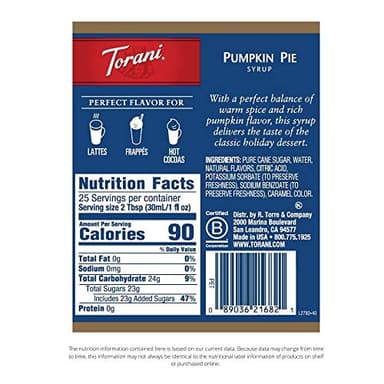 Torani Syrup, Pumpkin Pie, 25.4 Ounces (Pack of 4) - Image 2