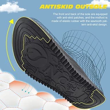 ONCAI Walking Sandals Women,Arch Support Hiking Sandals for Women 2025 with Orthotic Outdoor Plantar Fasciitis,Water Athletic Platform Sandalias Mujer with Adjustable Straps Black Size 9 - Image 6