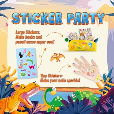 3200+ Stickers for Kids, 3D Puffy Sticker, 64 Different Sheets, Cute Animals Stickers for Boys Girls Teachers, Classroom Reward, Craft Scrapbooking, Party Gift - Image 2