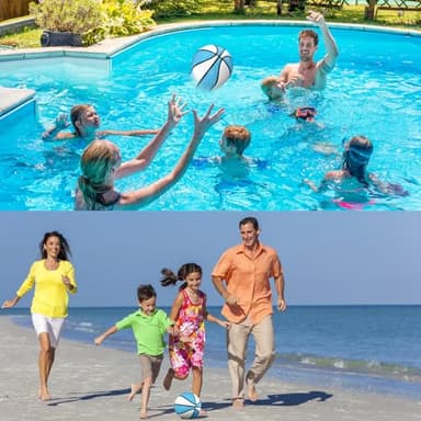 Uladis 2 Pack Pool Basketball - Choose Between Size 3 and Size 6, Waterproof Ball with Anti-Slip Grip, Sturdy for Swimming Pool Basketball Hoops & Games - Image 4