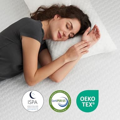 Novilla King Mattress, 14 Inch King Size Memory Foam Mattress with Comfort Foam for Pressure Relief & Cool Fresh Sleep,Removable Washable Cover,Memory Foam Mattresses in a Box - Image 7