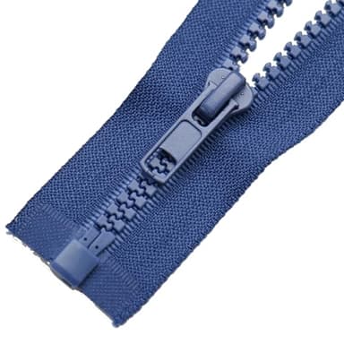 Sawoake 2PCS #5 25 Inch Separating Jacket Zippers for Sewing Coats Jacket Zipper Navy Molded Plastic Zippers Bulk Tailor DIY Sewing Tools for Garment/Bags/Home Textile - Image 3