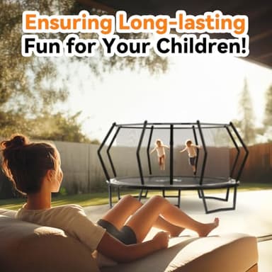 BCAN Trampoline 16FT Trampoline Outdoor with Enclosure for Kids Adults-TSL-2025 - Image 4