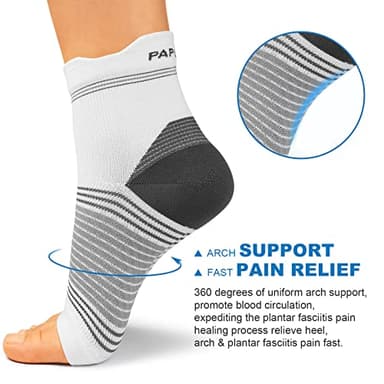PAPLUS Ankle Brace Compression Socks (6 Pairs) for Men and Women. Plantar Fasciitis Socks with Foot Arch Support for Pain Relief - Image 3