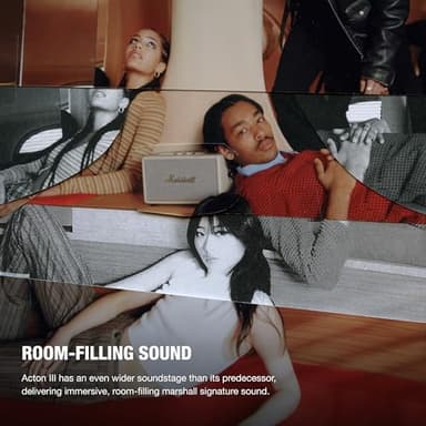 Marshall Acton III Bluetooth Home Speaker - Cream - Image 2