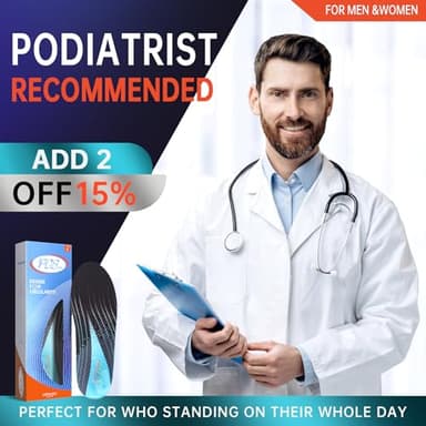 PCSsole Plantar Fasciitis Insoles Men Women- 220+lbs Heavy Duty High Arch Support Inserts with Comfort Cushion Orthotic Pain Relief Insoles for Flat Feet - Arch Pain - Heel Pain -Work Boot Shoe Insole - Image 2