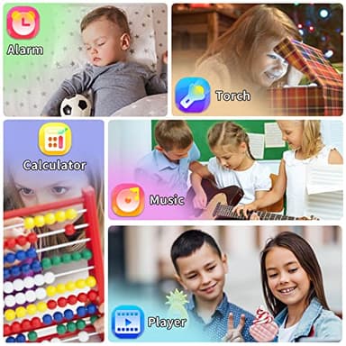 Phyulls Smart Watch for Kids with 39 Games Alarm Clock, Touchscreen, Calendaring Camera Music Player Time Display Video & Audio Recording, Toys for 3-12 Years Old Boys - Image 6