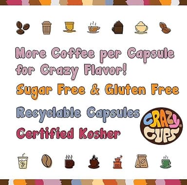 Crazy Cups Fall Coffee Pods Variety Pack for Keurig K Cup Coffee Maker, Seasonal Favorites Fall Blend Sampler, 30 Count - Image 7