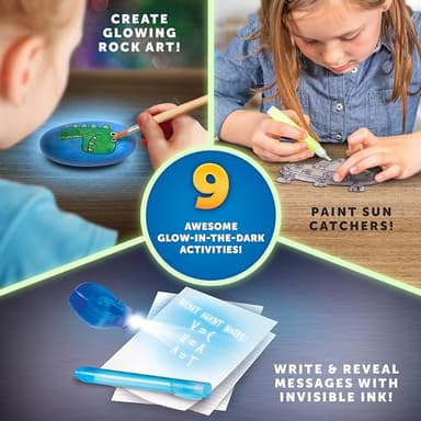 Blue Marble Glow In The Dark Advent Calendar 2025 – Christmas Countdown Calendar with 24 Science Activities, Experiments & Animal Figures | Fun & Educational Kids Advent Calendar - Image 4