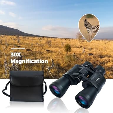 30x50 High Powered Binoculars for Adults, Waterproof Compact Binoculars with Low Light Vision for Bird Watching Hunting Football Games Travel Stargazing Cruise with Carrying Bag - Image 7
