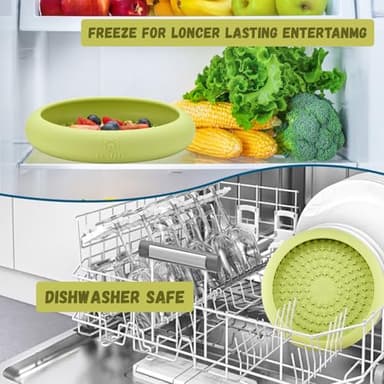 Dog Lick Bowl, Bestalk Anxiety Relief Slow Feeder Dog Lick Mat Treat Dispenser, Non-Slip Licking Bowl Enrichment Toys, BPA Free Silicone, Dishwasher Safe - Image 5