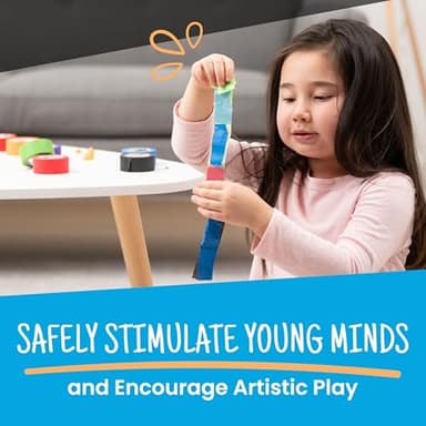 Craftzilla Colored Masking Tape - 7 Roll Multi Pack - 210 Feet x 1 Inch of Colorful Craft Tape for Arts & Crafts, Labeling and Color- Coding - Image 7