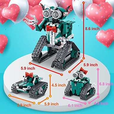IQKidz APP/Remote Control STEM Building Kits for Kids Ages 8-12 - 3 in 1 RC Robot Car Toys, 440 Pcs Educational Science Projects, Gift Ideas for Boys Girls - Image 8