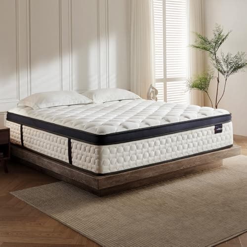 KauRelax Queen Size Mattress,12 Inch Hybrid Mattress in a Box,Superior with Gel Memory Foam or Lumbar Support,100-Night Trial,Pressure Relief,Zoned Support Spring, Medium Firm - Image 1