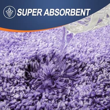 OLANLY Luxury Toilet Rugs U-Shaped 24x20, Extra Soft and Absorbent Microfiber Bathroom Rugs, Non-Slip Plush Shaggy Bath Mat, Machine Wash Dry, Contour Bathroom Mats for Toilet Base, Violet - Image 4