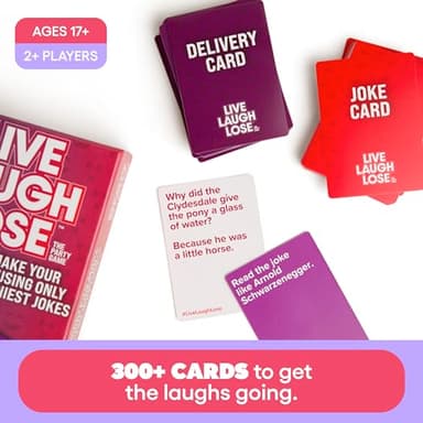 WHAT DO YOU MEME? Live Laugh Lose - The Party Game Where You Compete to Make Corny Jokes Funny - Image 2