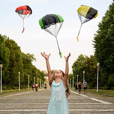 NUTTY TOYS Parachute Toys for Kids - Tangle Free Outdoor Flying Parachute Men, Top Indoor & Outside, 3 4 5 6 7 8 9 10 11 12 Year Old, Best Christmas Stocking Stuffers Idea 2025 Unique Boy & Girl Gifts - Image 8