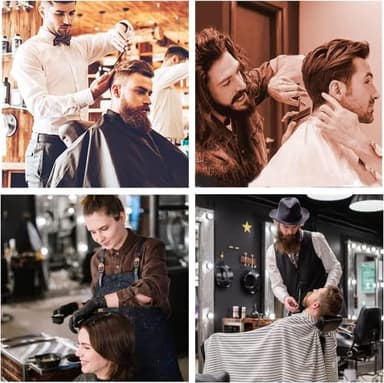 Sirabe 10 PCS Hair Cutting Scissors Set, Professional Haircut Scissors Kit with Cutting Scissors, Thinning Shears, Comb, Cape, Clips, Black Hairdressing Texturizing Shears Set for Barber, Salon, Home - Image 7